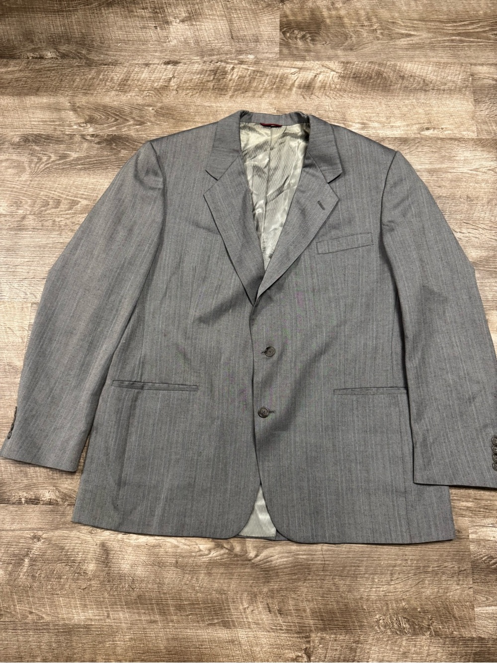 B. Gross Hart Schaffner & Marx Grey Blazer Size 48 Long
